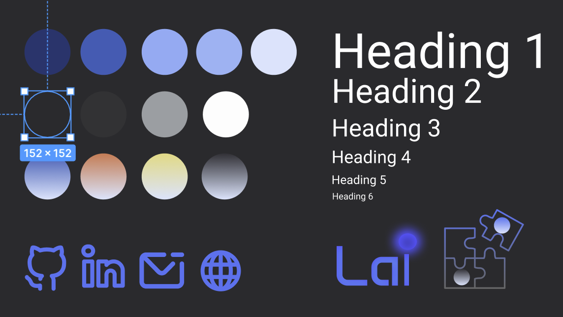 Color scheme, topography, logo & icons